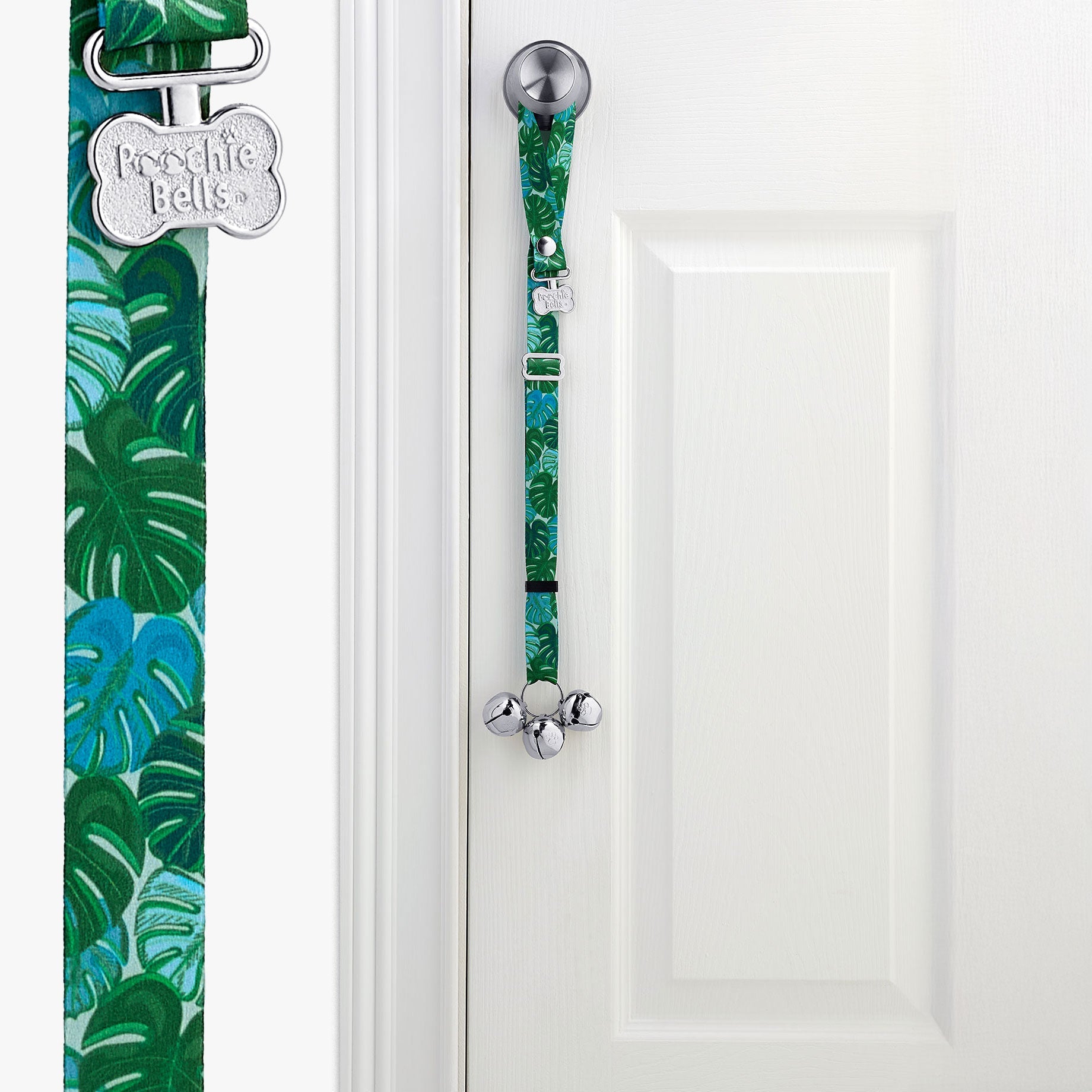 Adjustable PoochieBell - Garden Party Monstera - Poochie - Pets