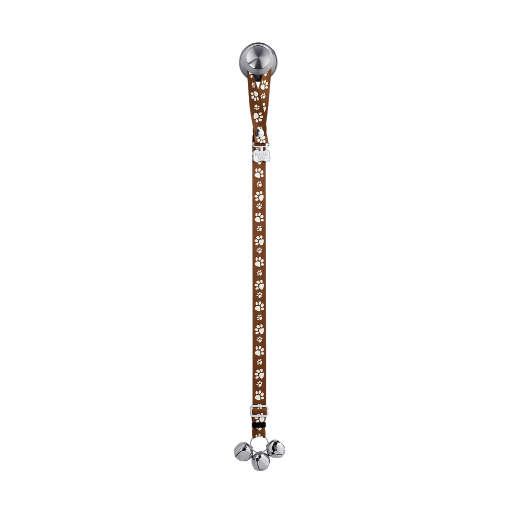 Adjustable PoochieBell - Signature Tracks Brown - My Store