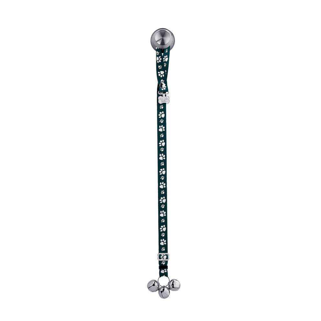 Adjustable PoochieBell - Signature Tracks Dark Green - My Store