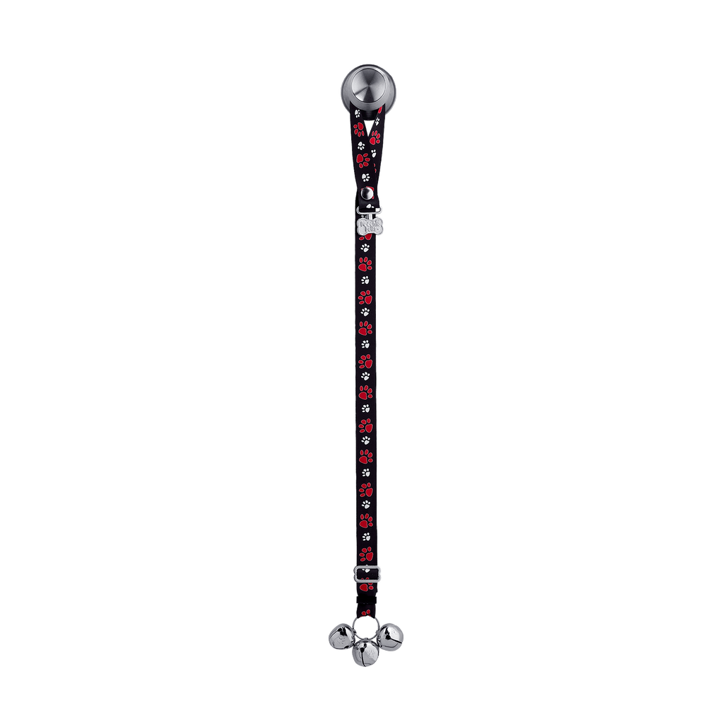Adjustable PoochieBell - Team Tracks Black & Red - My Store