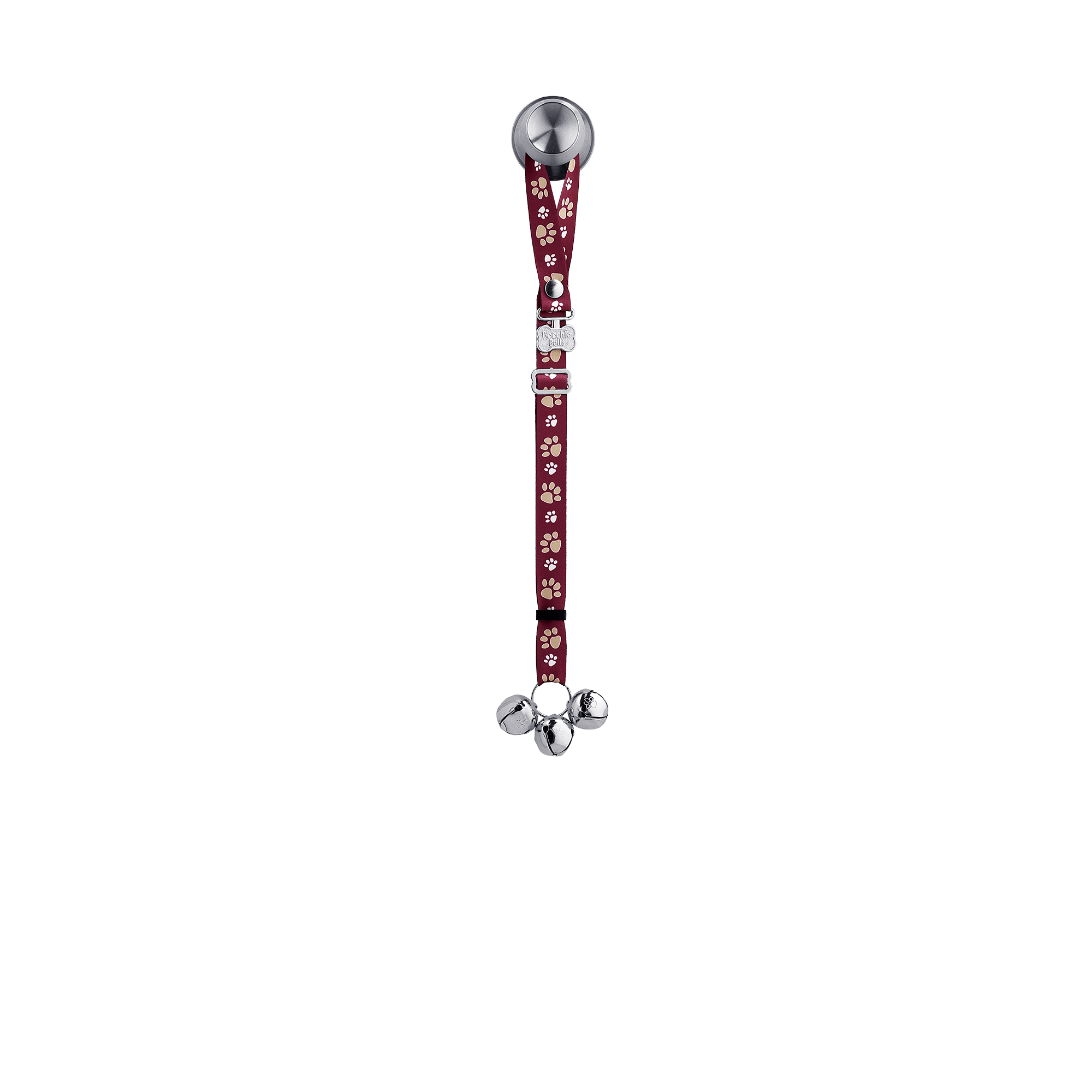 Adjustable PoochieBell - Team Tracks Garnet & Gold - My Store