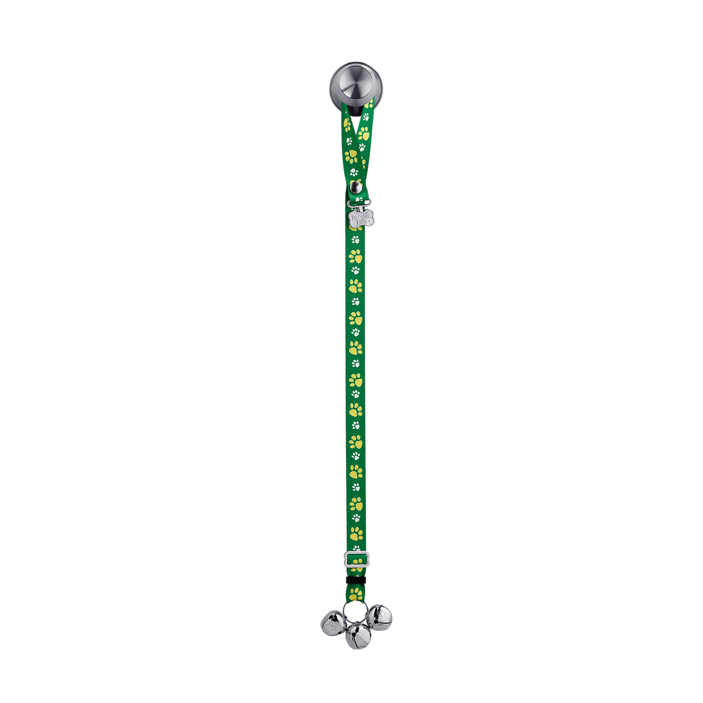 Adjustable PoochieBell - Team Tracks Green & Yellow - My Store