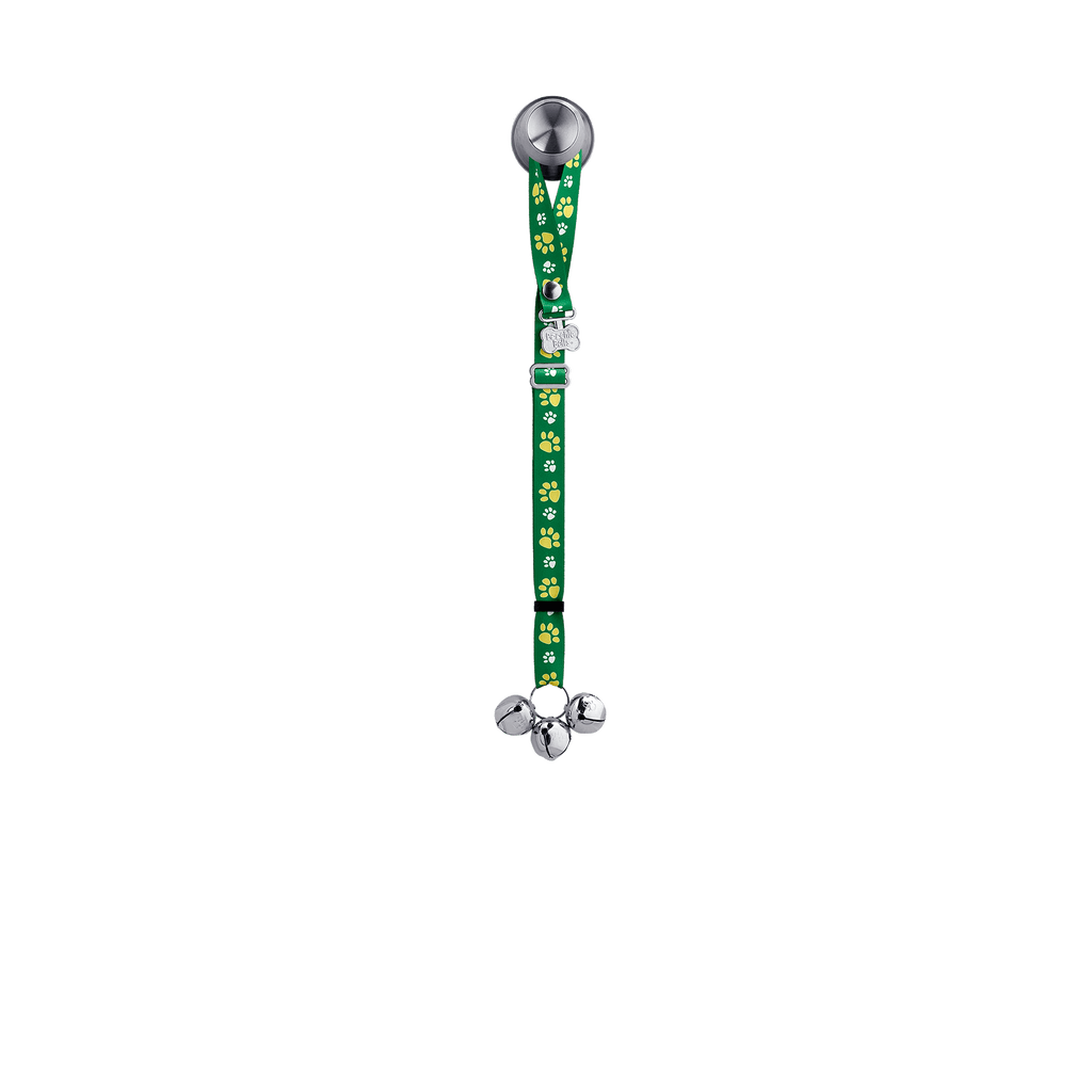 Adjustable PoochieBell - Team Tracks Green & Yellow - My Store