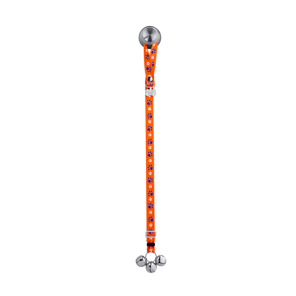 Adjustable PoochieBell - Team Tracks Orange & Purple - My Store