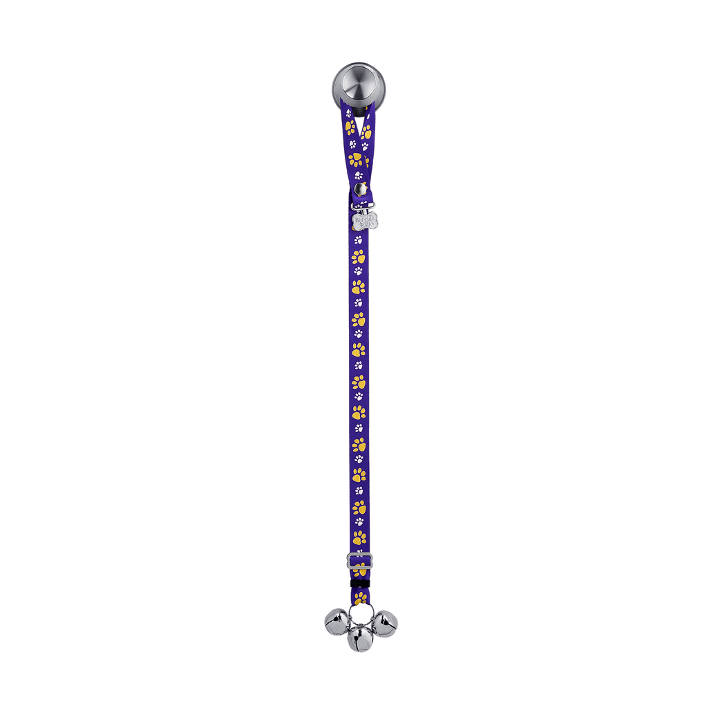 Adjustable PoochieBell - Team Tracks Purple & Gold - My Store