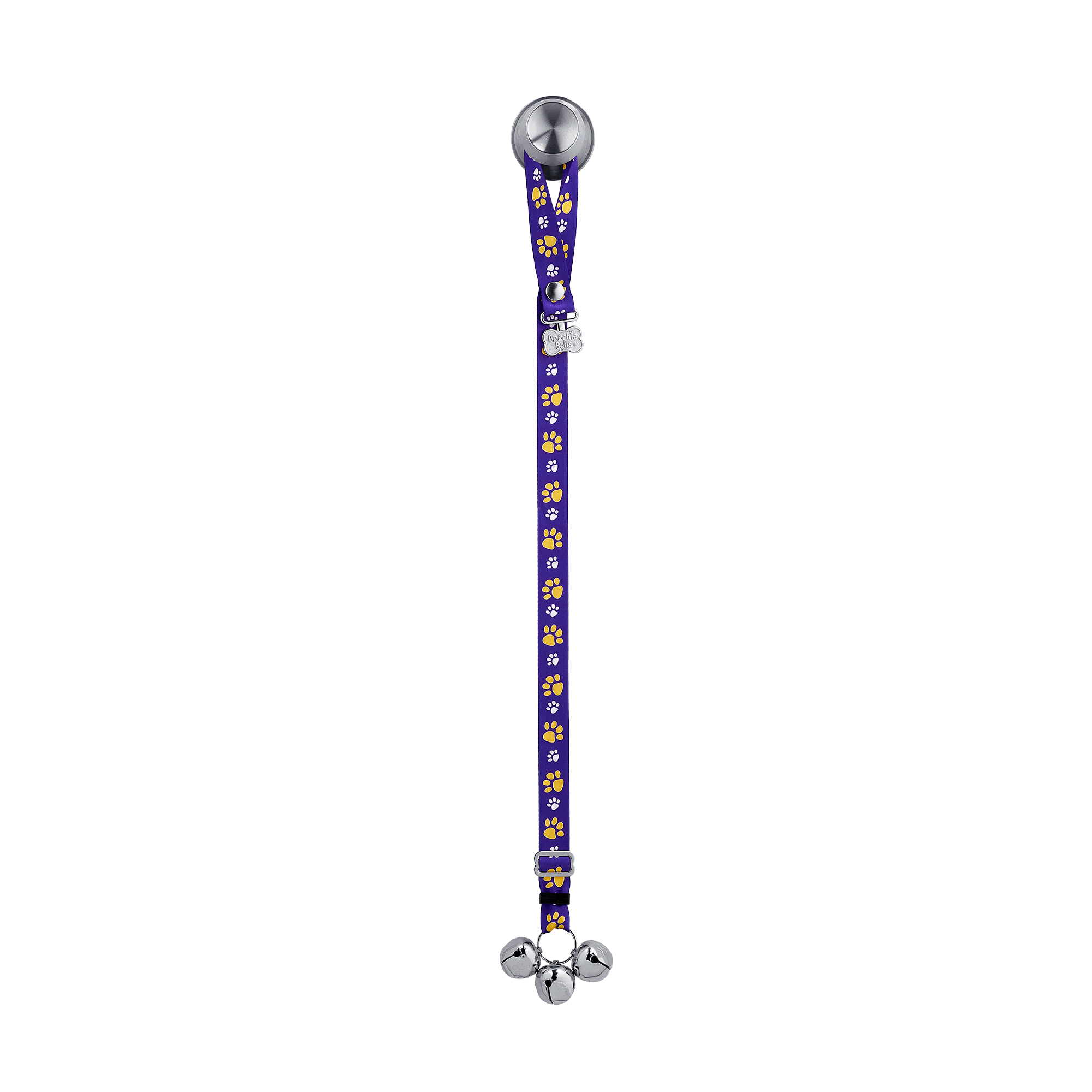 Adjustable PoochieBell - Team Tracks Purple & Gold - My Store