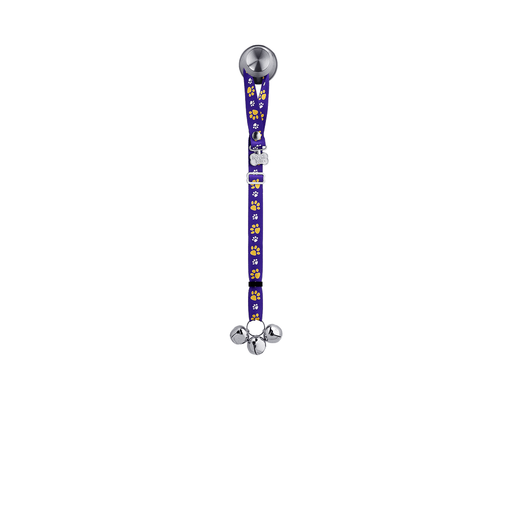 Adjustable PoochieBell - Team Tracks Purple & Gold - My Store