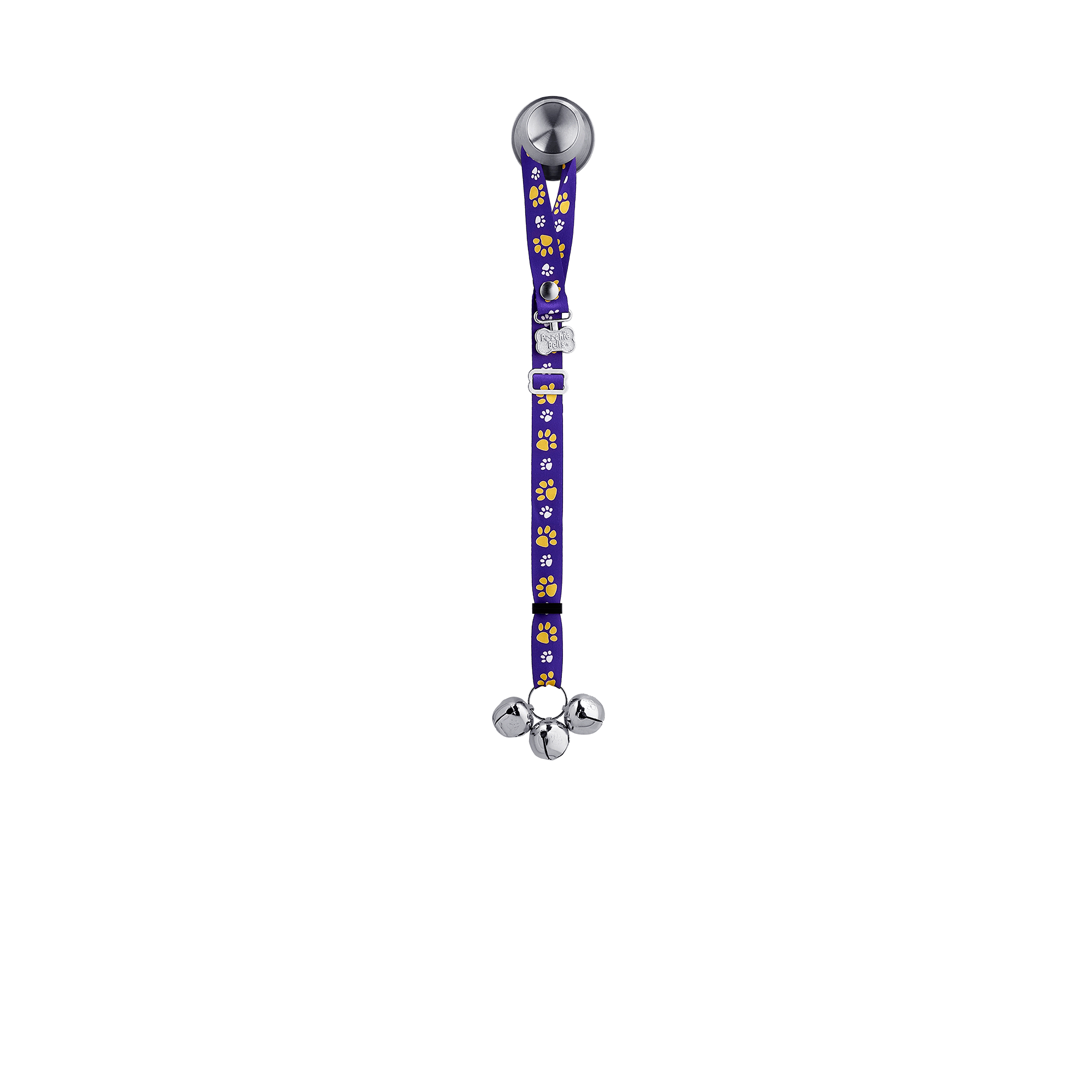 Adjustable PoochieBell - Team Tracks Purple & Gold - My Store