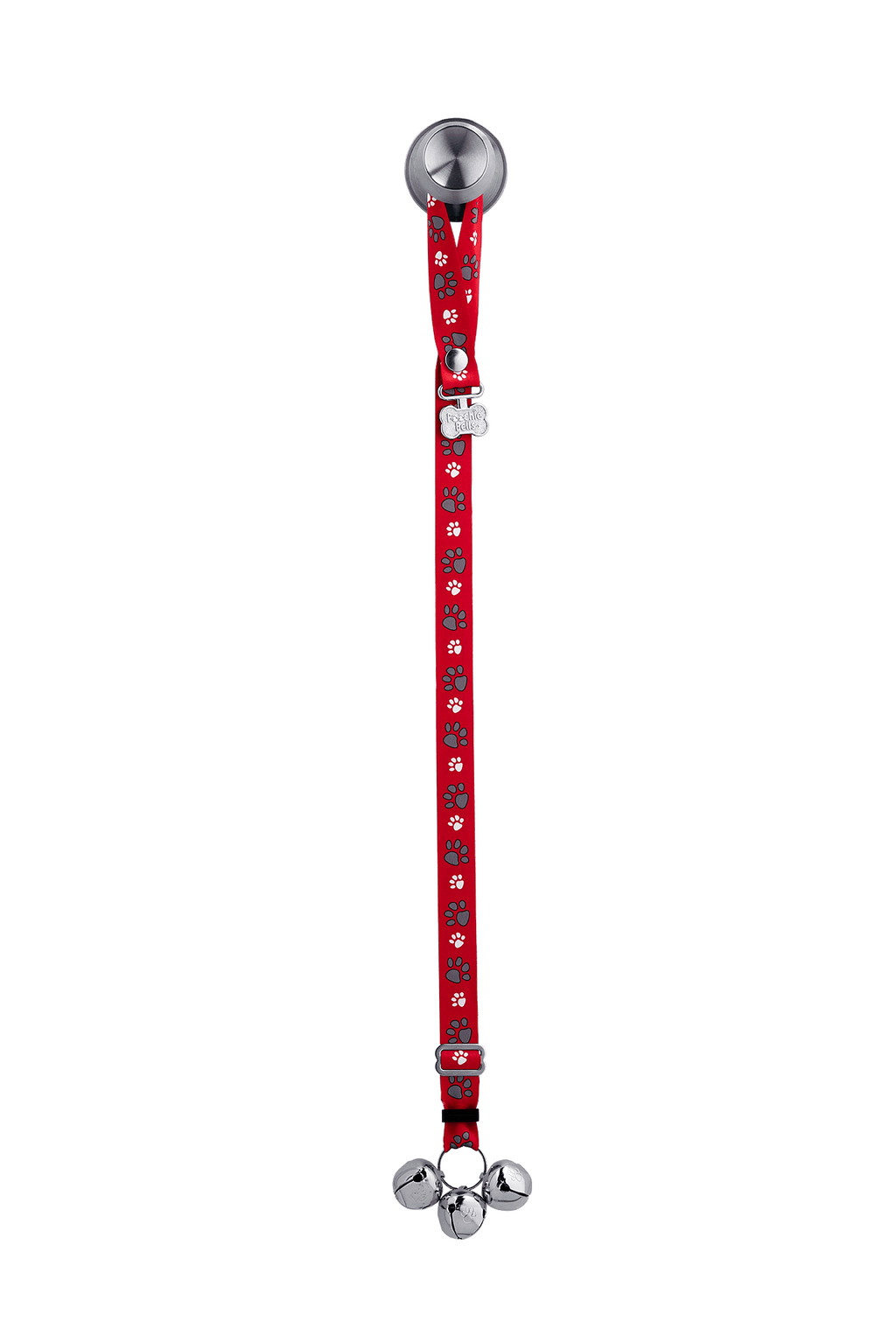 Adjustable PoochieBell - Team Tracks Red & Gray - My Store