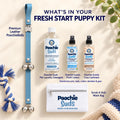 Fresh Start Puppy Kit | Lux Leather PoochieBells + Poochie Suds + Wash Bag + Scents - Poochie-Pets