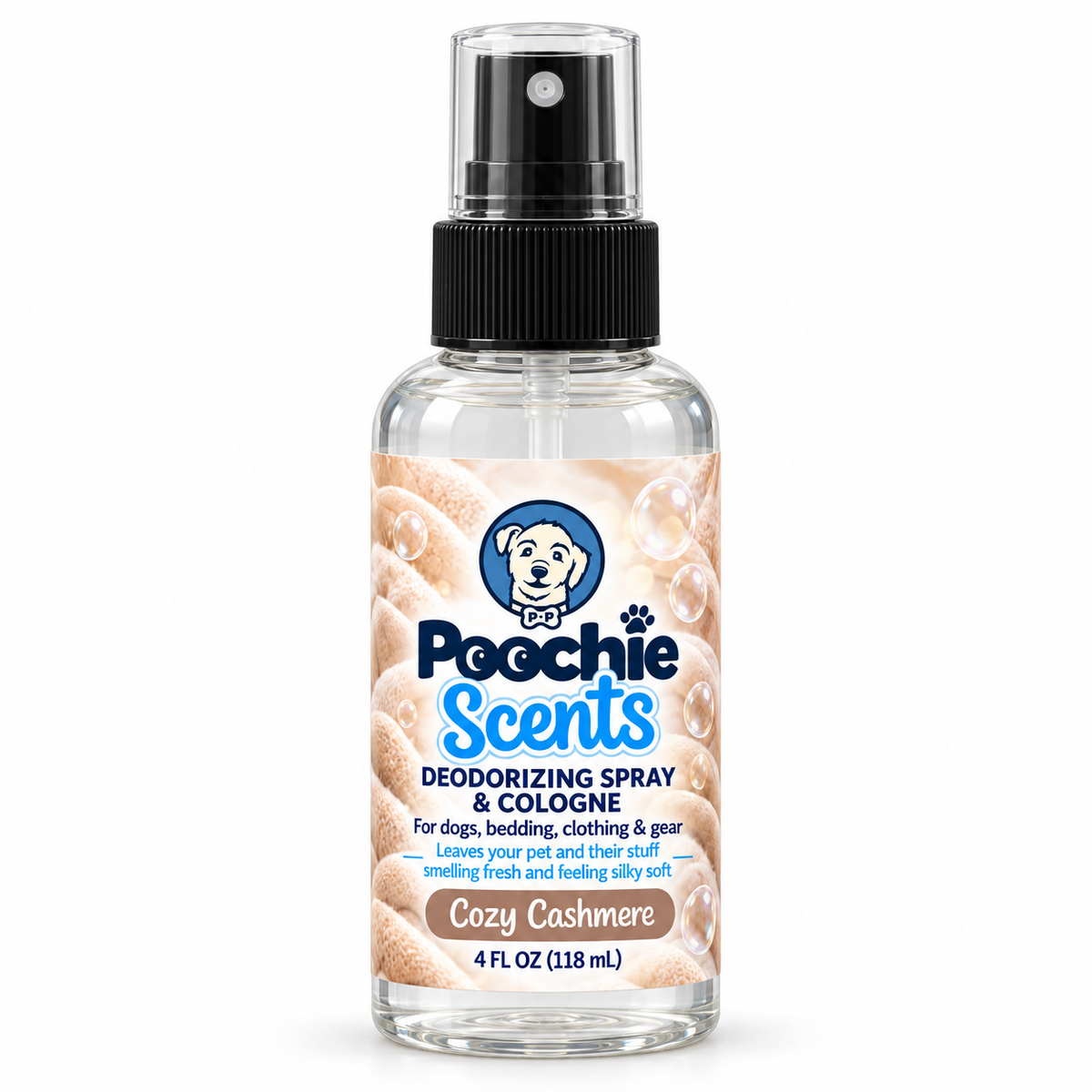Poochie Scents Deodorizing Spray & Cologne 4 oz, Cozy Cashmere
