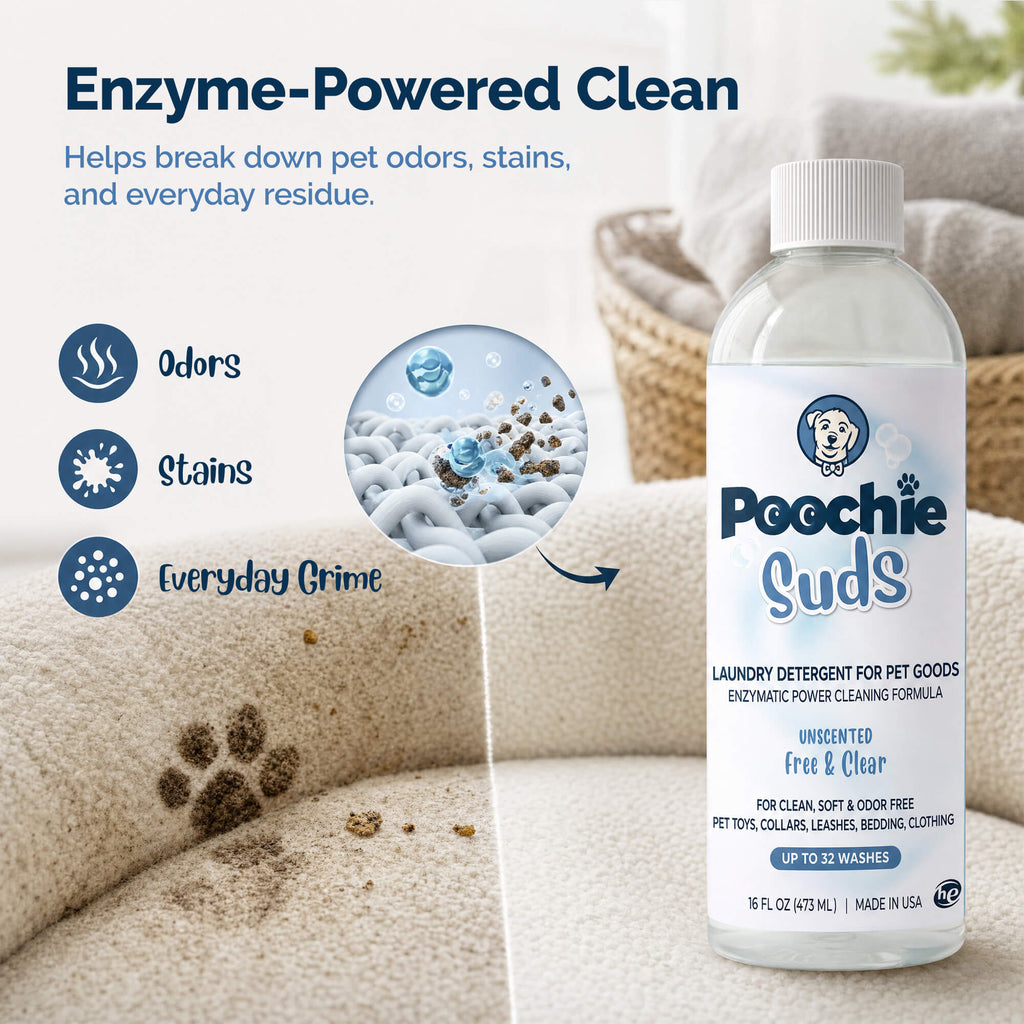 Poochie Suds Enzyme-Powered Pet Laundry Detergent Pack of 2 - Poochie-Pets