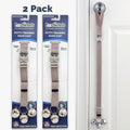 PoochieBells Adjustable Dog Doorbell 2-Pack | Cotton Webbing Gray - Poochie-Pets
