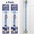 PoochieBells Adjustable Dog Doorbell 2-Pack | Plaid Raindrop - Poochie-Pets