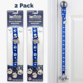 PoochieBells Adjustable Dog Doorbell 2-Pack | Signature Tracks Blue - Poochie-Pets