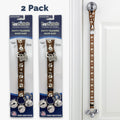 PoochieBells Adjustable Dog Doorbell 2-Pack | Signature Tracks Brown - Poochie-Pets