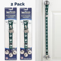 PoochieBells Adjustable Dog Doorbell 2-Pack | Signature Tracks Dark Green - Poochie-Pets