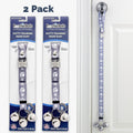PoochieBells Adjustable Dog Doorbell 2-Pack | Signature Tracks Gray - Poochie-Pets