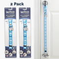 PoochieBells Adjustable Dog Doorbell 2-Pack | Signature Tracks Lt. Blue - Poochie-Pets