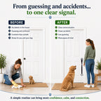 PoochieBells Adjustable Dog Doorbell 2-Pack | Signature Tracks Red - Poochie-Pets