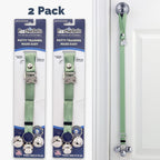 PoochieBells Adjustable Dog Doorbell 2-Pack | Solid Celery Green - Poochie-Pets