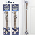 PoochieBells Adjustable Dog Doorbell 2-Pack | Solid Espresso Brown - Poochie-Pets