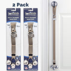 PoochieBells Adjustable Dog Doorbell 2-Pack | Solid Espresso Brown - Poochie-Pets