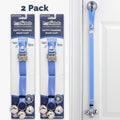 PoochieBells Adjustable Dog Doorbell 2-Pack | Solid Hydrangea Blue - Poochie-Pets
