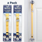 PoochieBells Adjustable Dog Doorbell 2-Pack | Solid Lemon Drop - Poochie-Pets