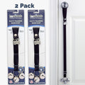 PoochieBells Adjustable Dog Doorbell 2-Pack | Solid Midnight Black - Poochie-Pets