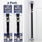 PoochieBells Adjustable Dog Doorbell 2-Pack | Solid Midnight Black - Poochie-Pets
