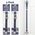 PoochieBells Adjustable Dog Doorbell 2-Pack | Solid Pewter Gray - Poochie-Pets