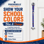 PoochieBells Adjustable Dog Doorbell 2-Pack | Team Tracks Blue & Orange - Poochie-Pets