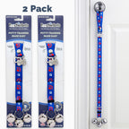 PoochieBells Adjustable Dog Doorbell 2-Pack | Team Tracks Blue & Red - Poochie-Pets