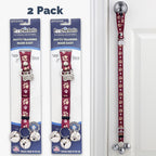 PoochieBells Adjustable Dog Doorbell 2-Pack | Team Tracks Garnet & Gold - Poochie-Pets