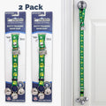 PoochieBells Adjustable Dog Doorbell 2-Pack | Team Tracks Green & Yellow - Poochie-Pets