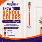 PoochieBells Adjustable Dog Doorbell 2-Pack | Team Tracks Orange & Purple - Poochie-Pets