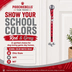 PoochieBells Adjustable Dog Doorbell 2-Pack | Team Tracks Red & Gray - Poochie-Pets