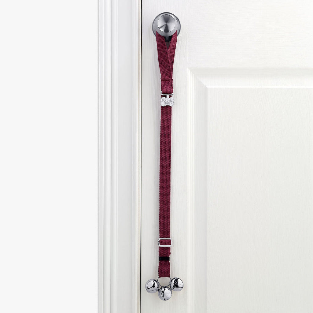 PoochieBells Maroon Cotton Webbing - Poochie - Pets