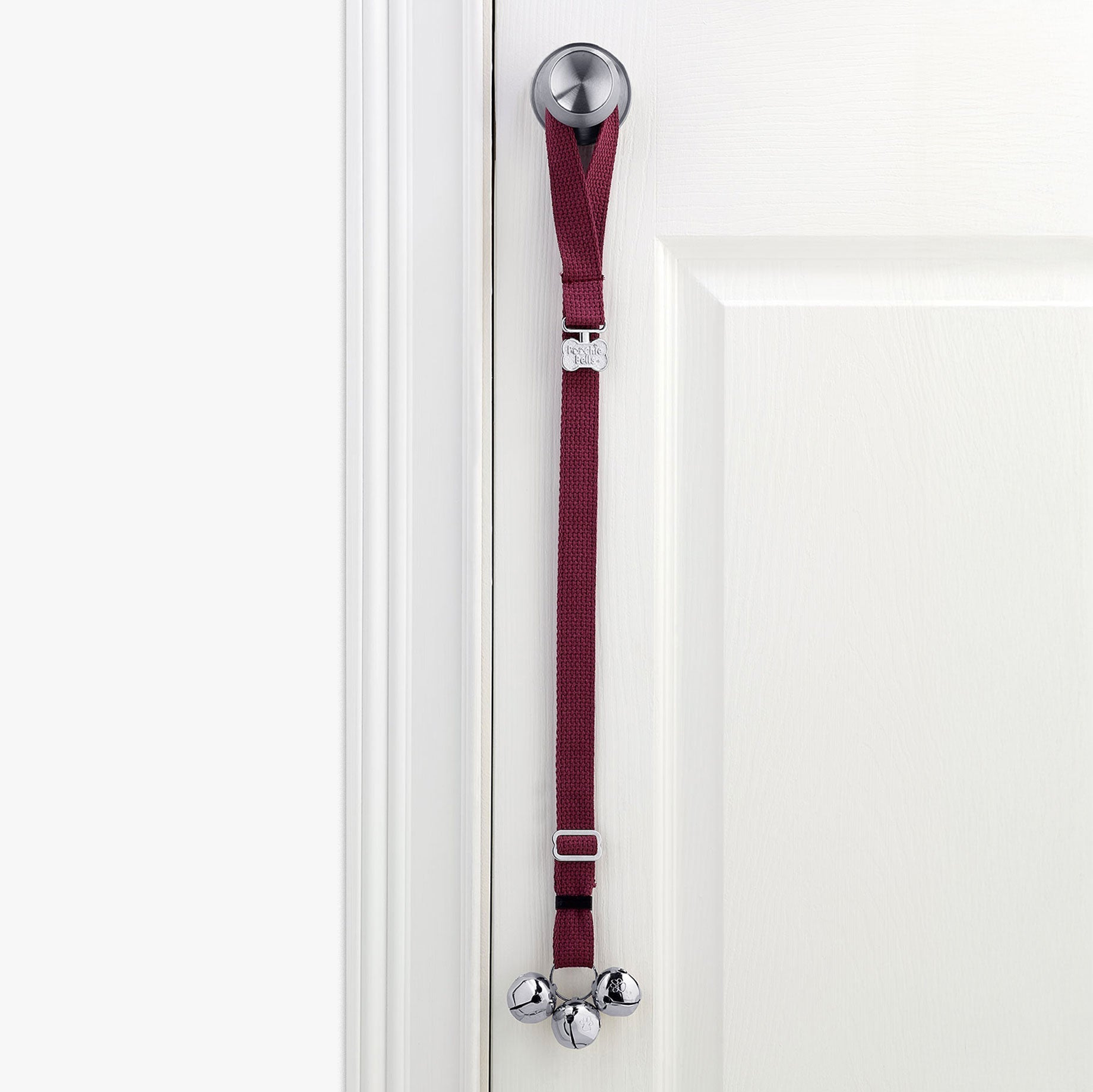 PoochieBells Maroon Cotton Webbing - Poochie - Pets