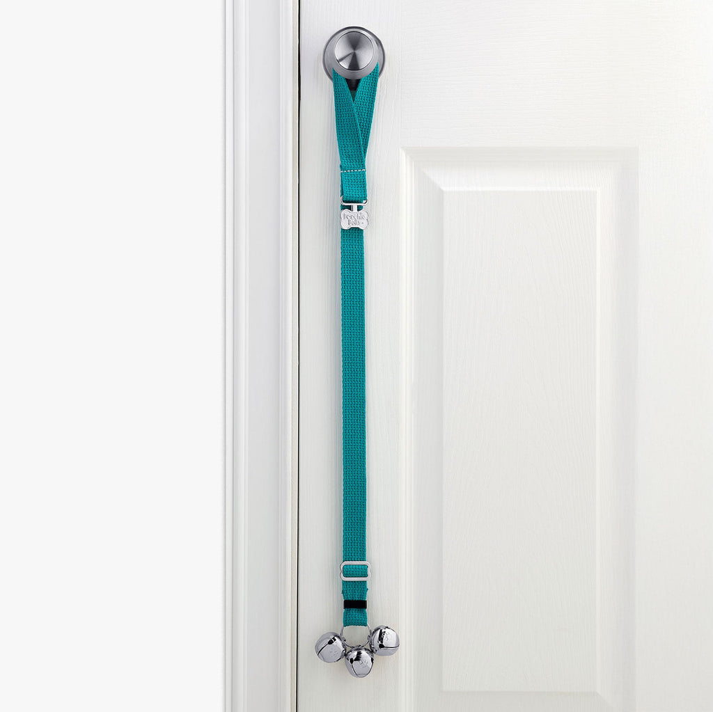 PoochieBells Teal Cotton Webbing - Poochie - Pets