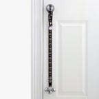 PoochieBells Adjustable Dog Doorbell 2-Pack | Team Tracks Black & Gold