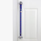 PoochieBells Adjustable Dog Doorbell 2-Pack | Team Tracks Blue & Orange
