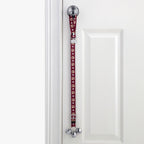 PoochieBells Adjustable Dog Doorbell 2-Pack | Team Tracks Garnet & Gold