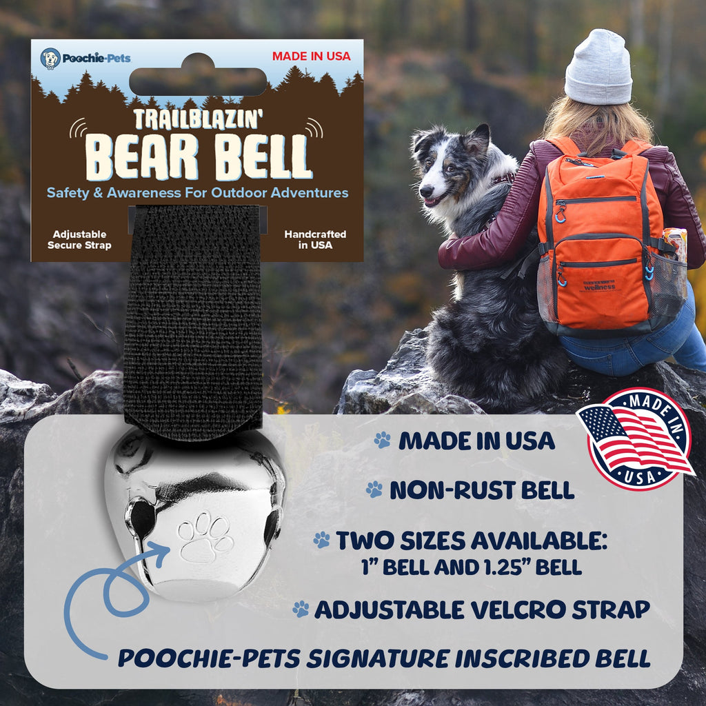 TrailBlazin’ Bear Bells Black - Poochie - Pets