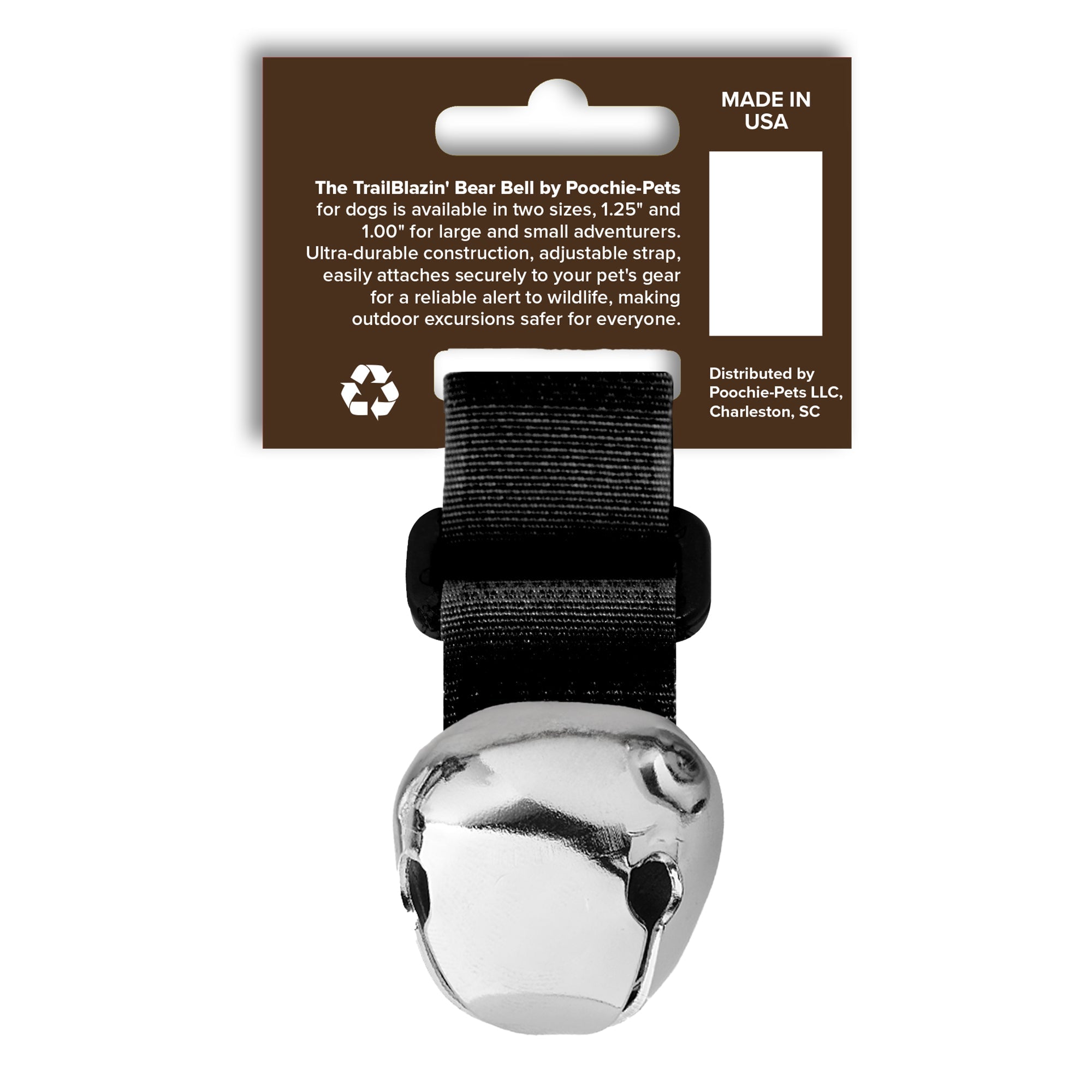 TrailBlazin’ Bear Bells Black - Poochie - Pets